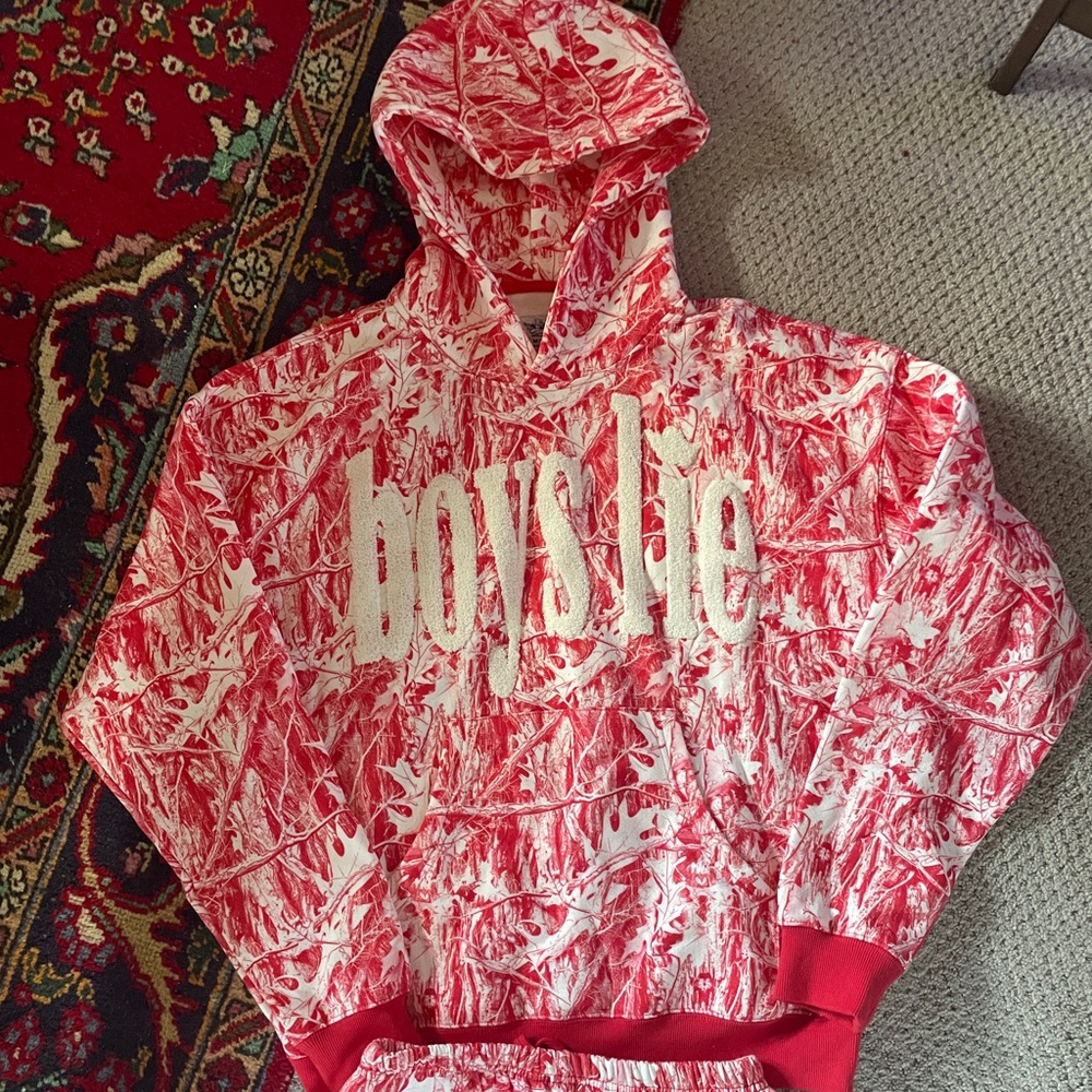 Boys Lie Red Camo Sweatsuit NEW - Picture 4 of 6